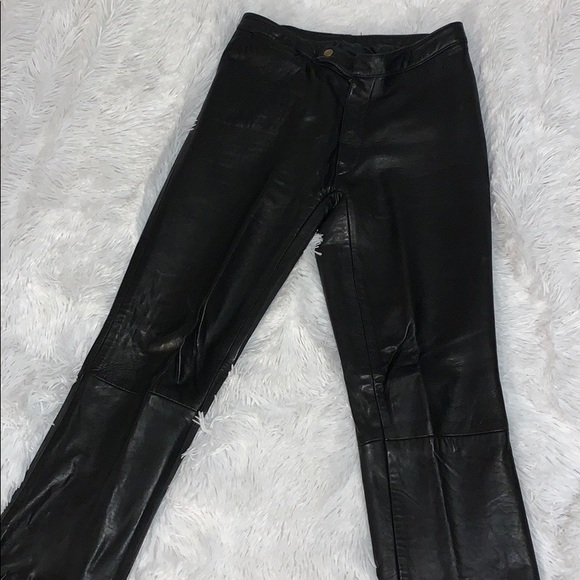 Vintage Black butter soft leather pants - Picture 5 of 6